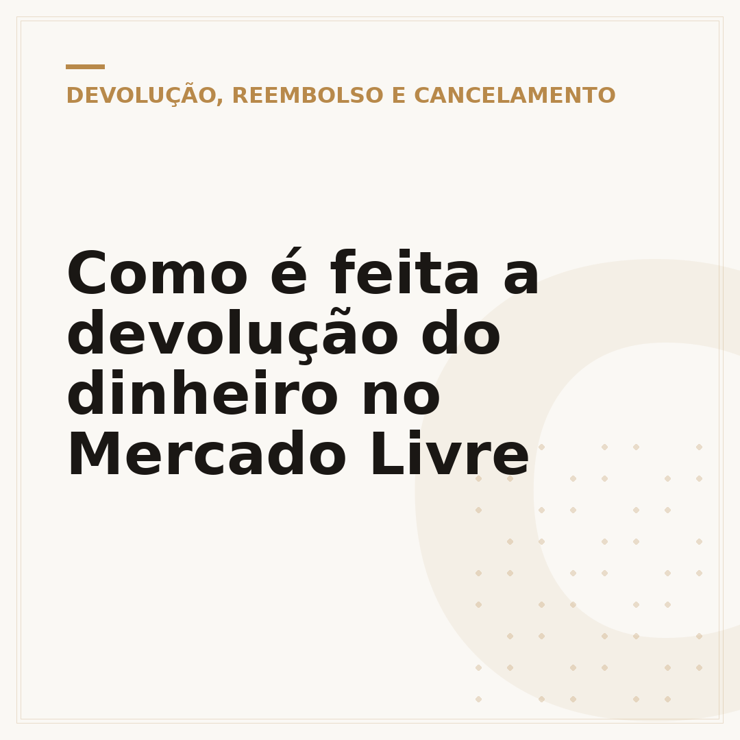 Como é feita a devolução do dinheiro no Mercado Livre