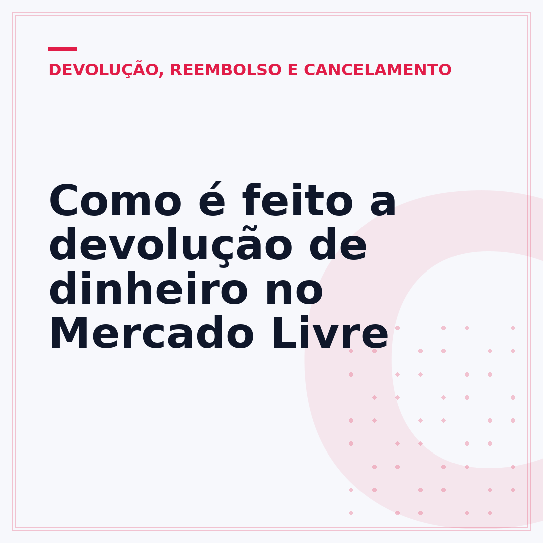 Como é feito a devolução de dinheiro no Mercado Livre