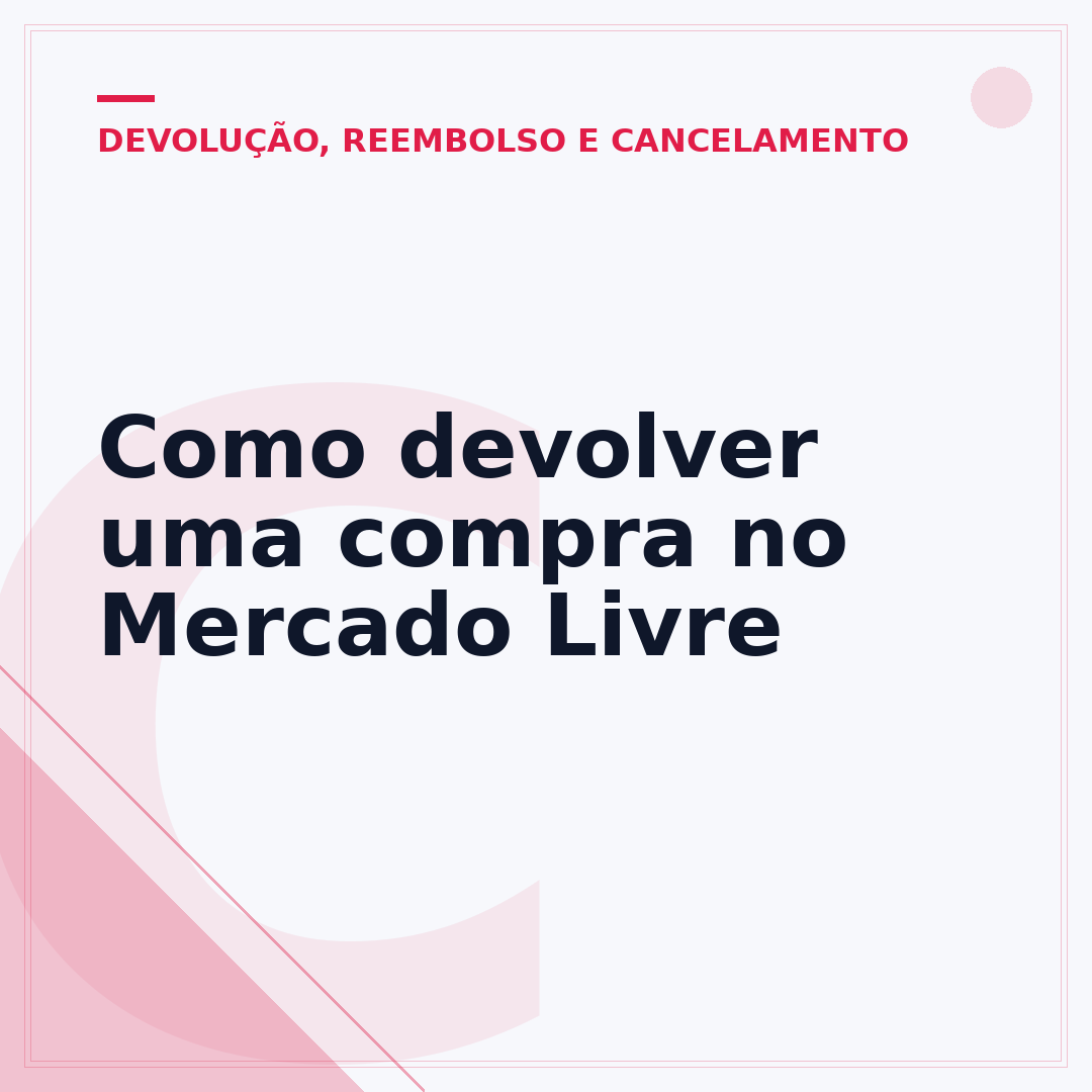 Como devolver uma compra no Mercado Livre