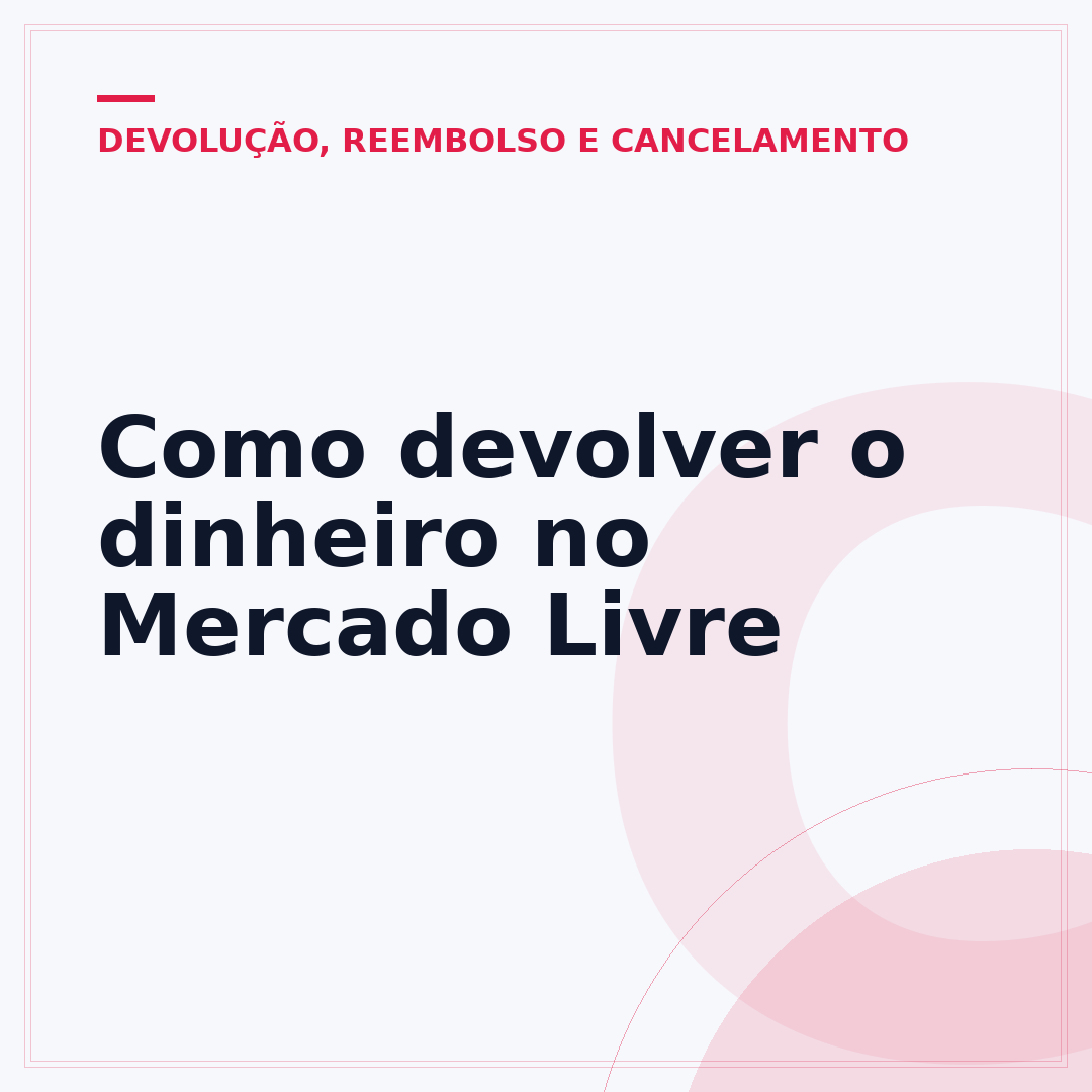 Como devolver o dinheiro no Mercado Livre