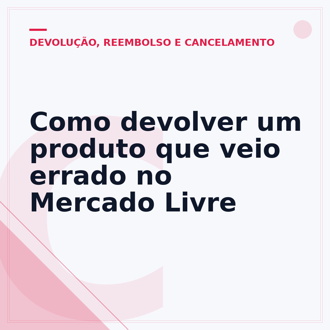 Como devolver um produto que veio errado no Mercado Livre