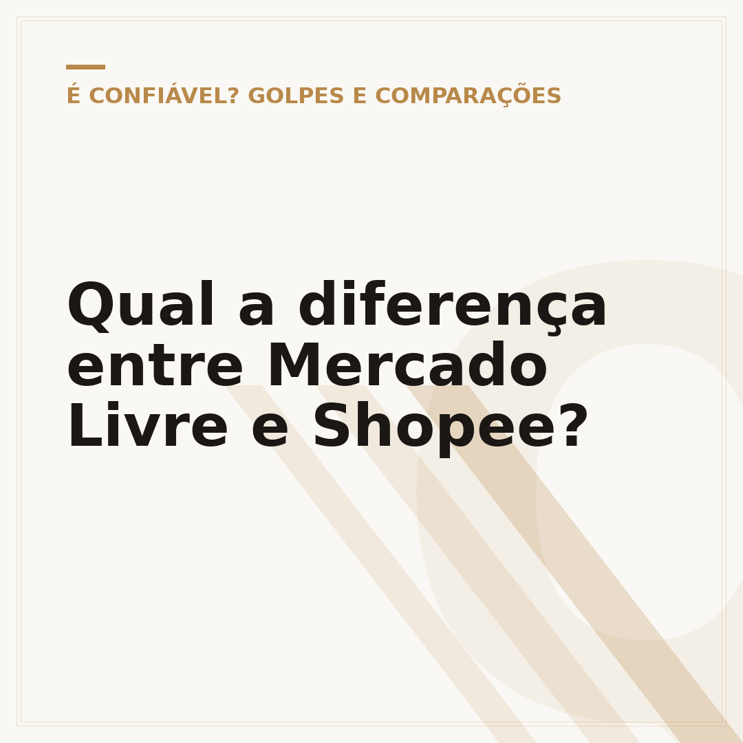 Qual a diferença entre Mercado Livre e Shopee?