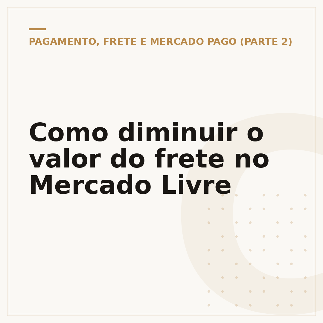 Como diminuir o valor do frete no Mercado Livre