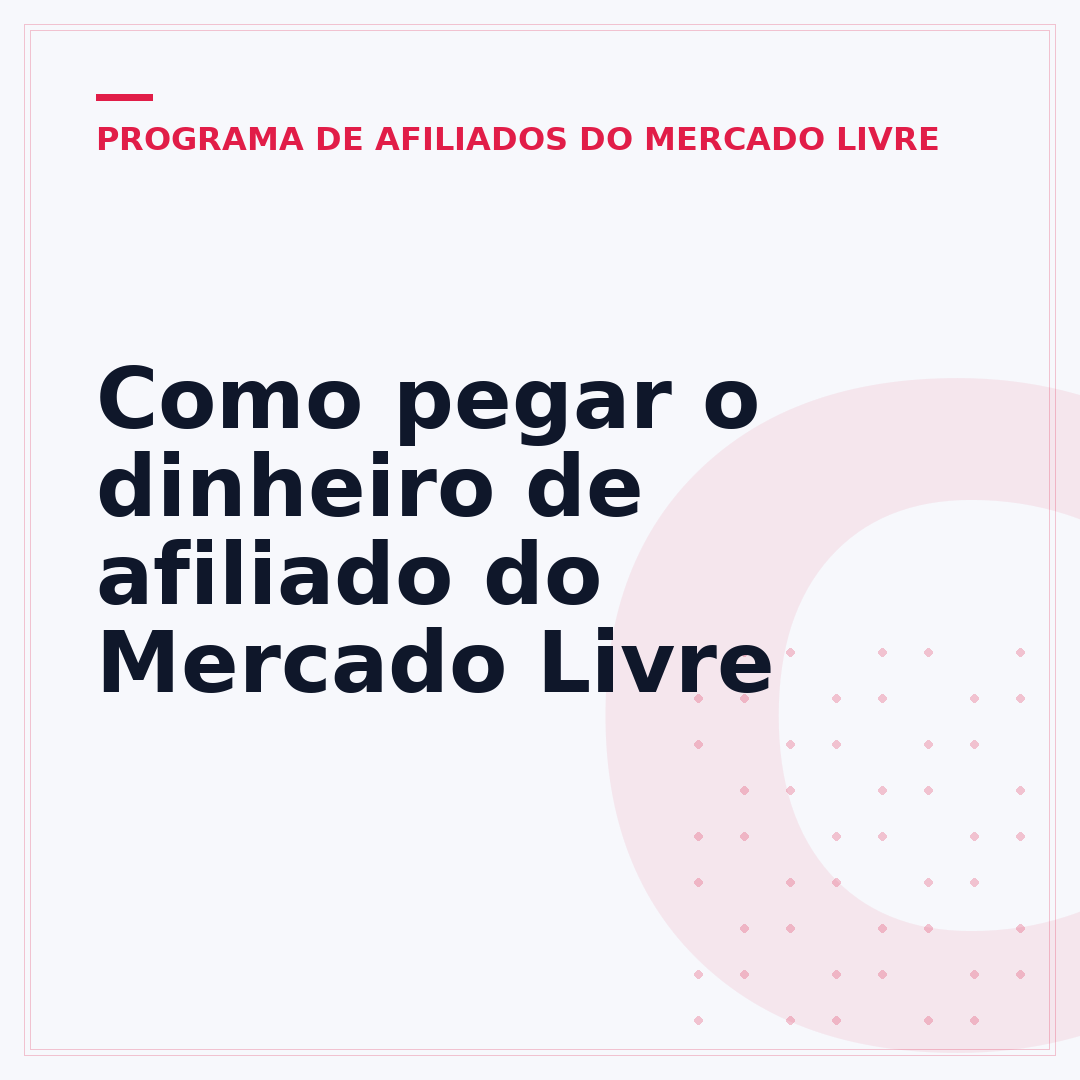 Como pegar o dinheiro de afiliado do Mercado Livre