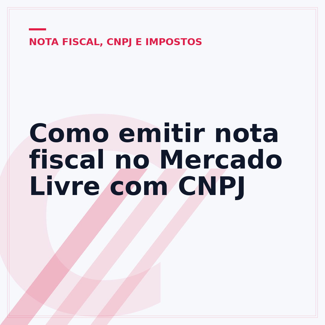 Como emitir nota fiscal no Mercado Livre com CNPJ