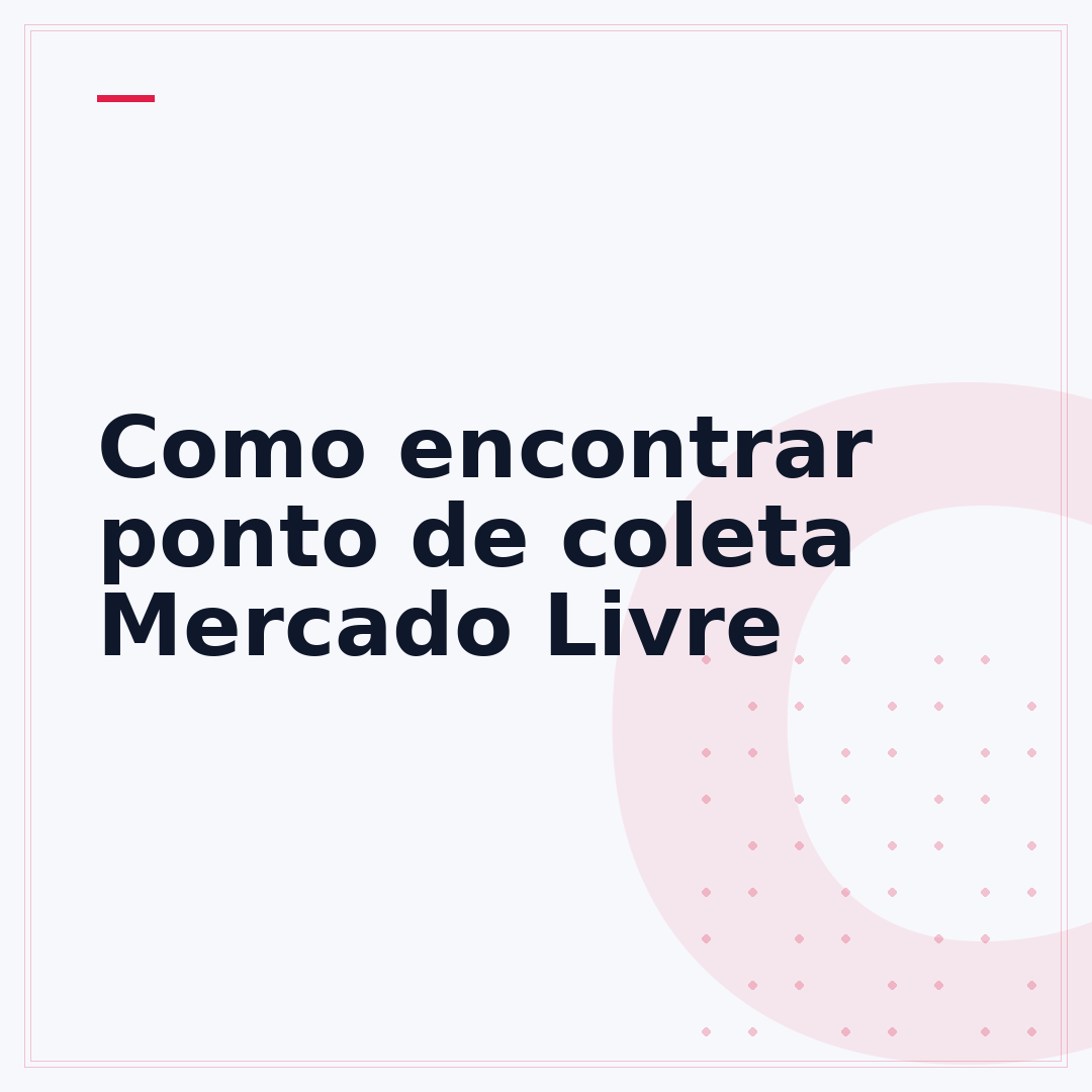 Como encontrar ponto de coleta Mercado Livre