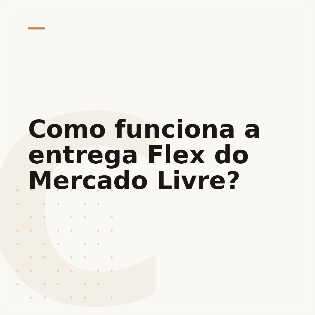 Como funciona a entrega Flex do Mercado Livre?
