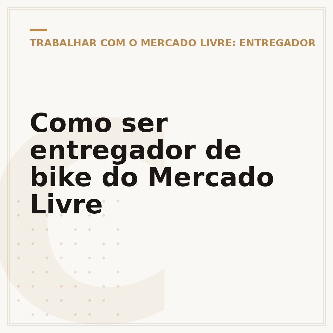 Como ser entregador de bike do Mercado Livre