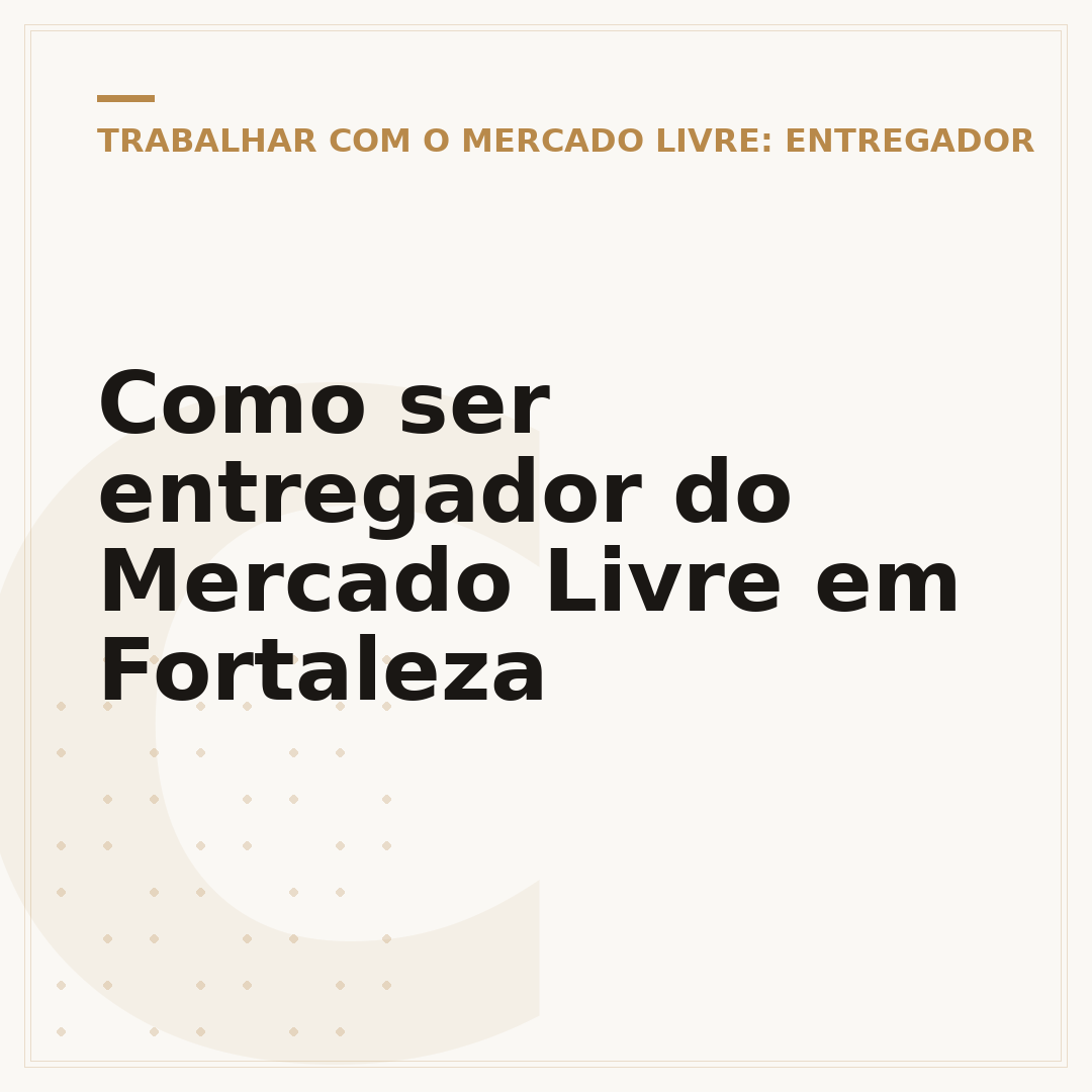 Como ser entregador do Mercado Livre em Fortaleza