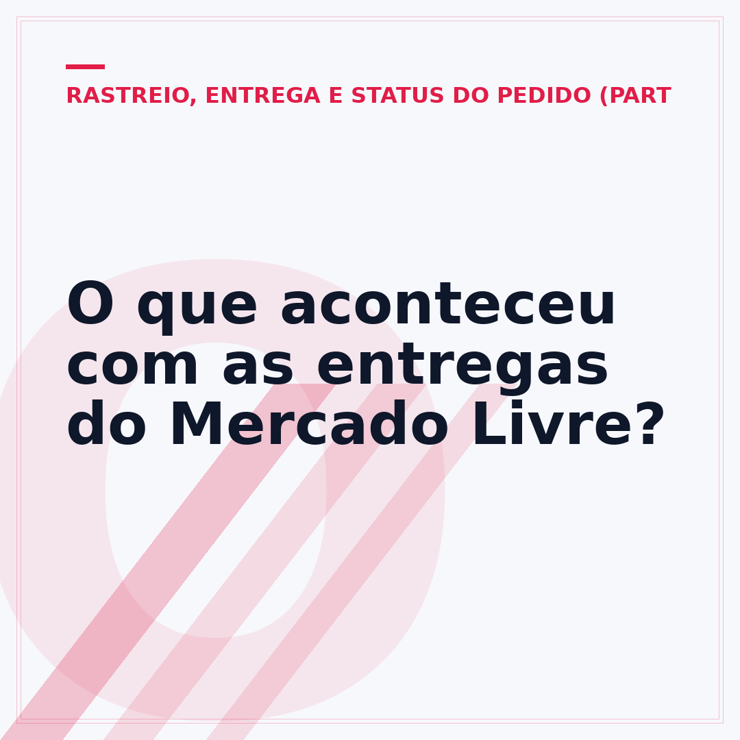 O que aconteceu com as entregas do Mercado Livre?