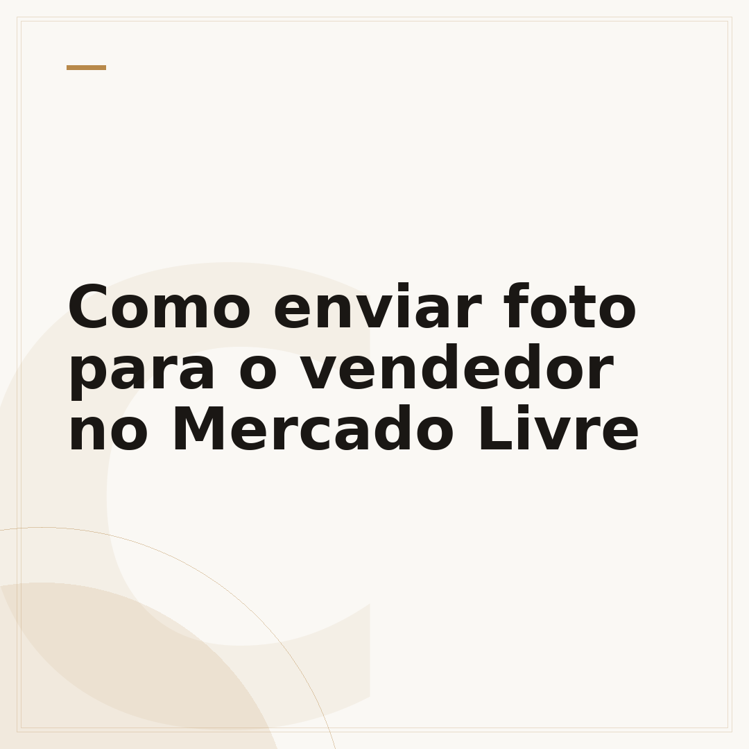 Como enviar foto para o vendedor no Mercado Livre