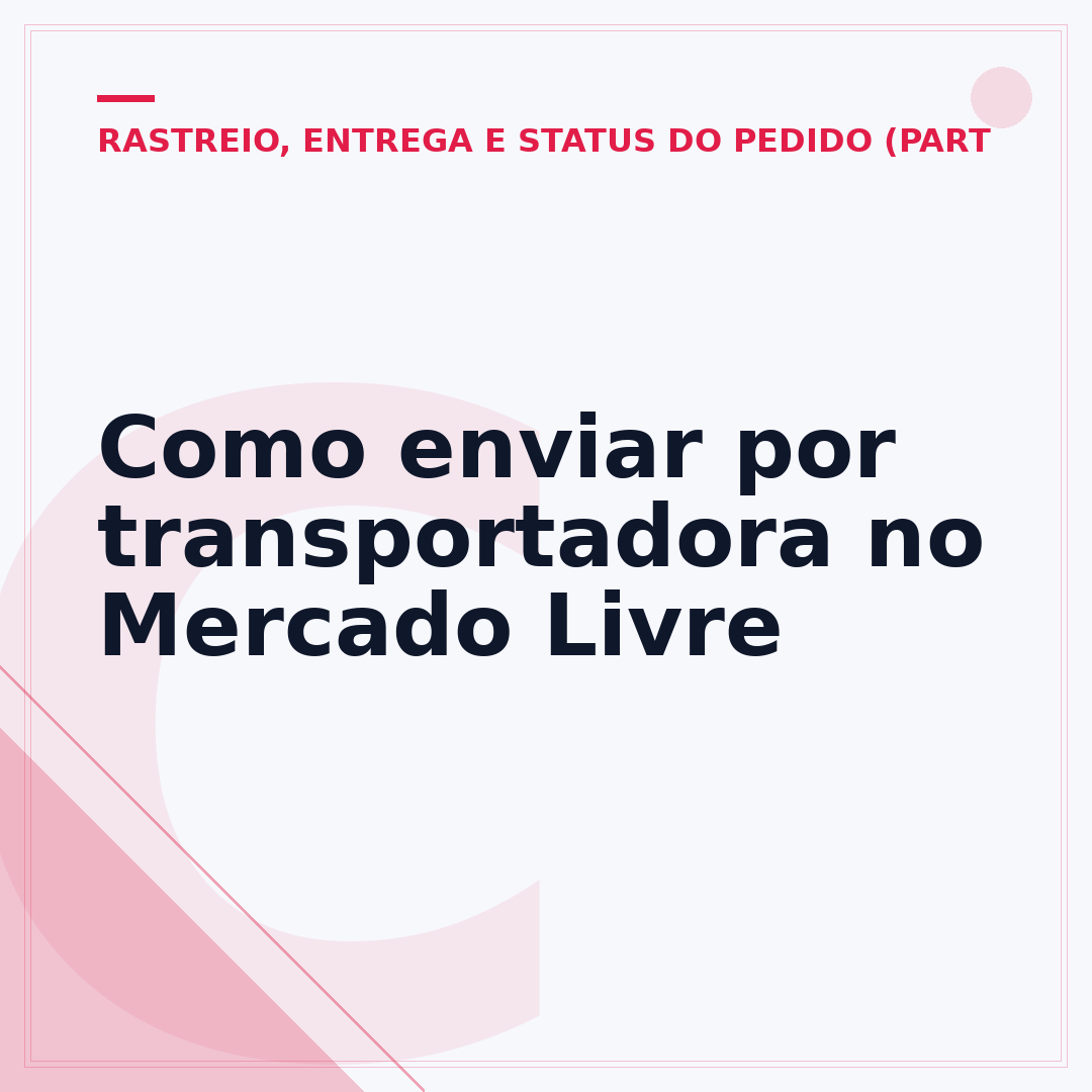 Como enviar por transportadora no Mercado Livre