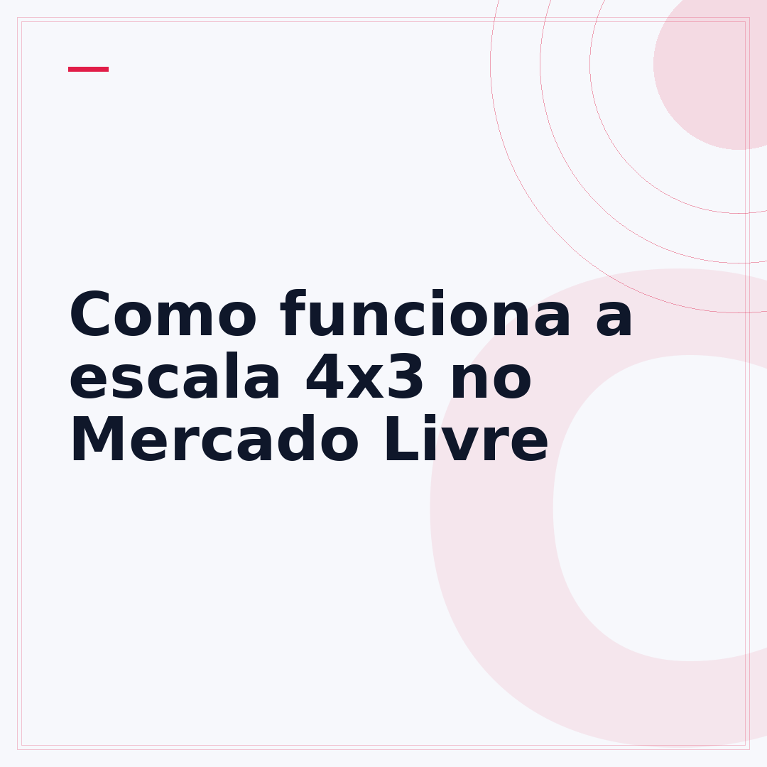 Como funciona a escala 4x3 no Mercado Livre