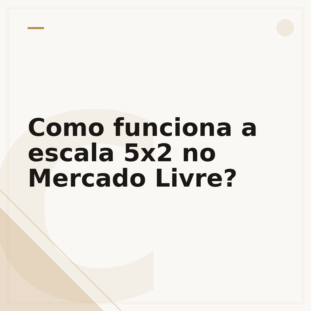 Como funciona a escala 5x2 no Mercado Livre?