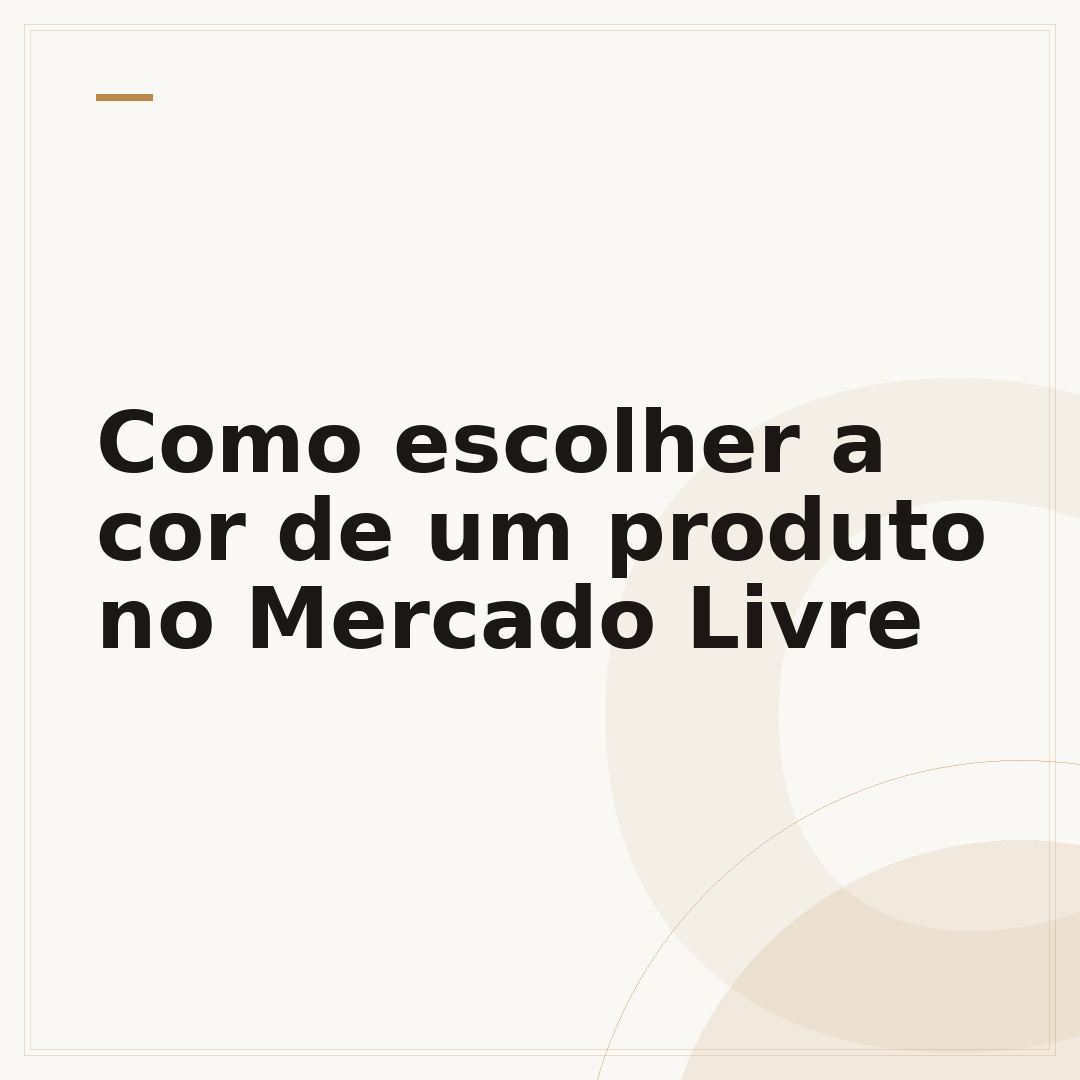 Como escolher a cor de um produto no Mercado Livre