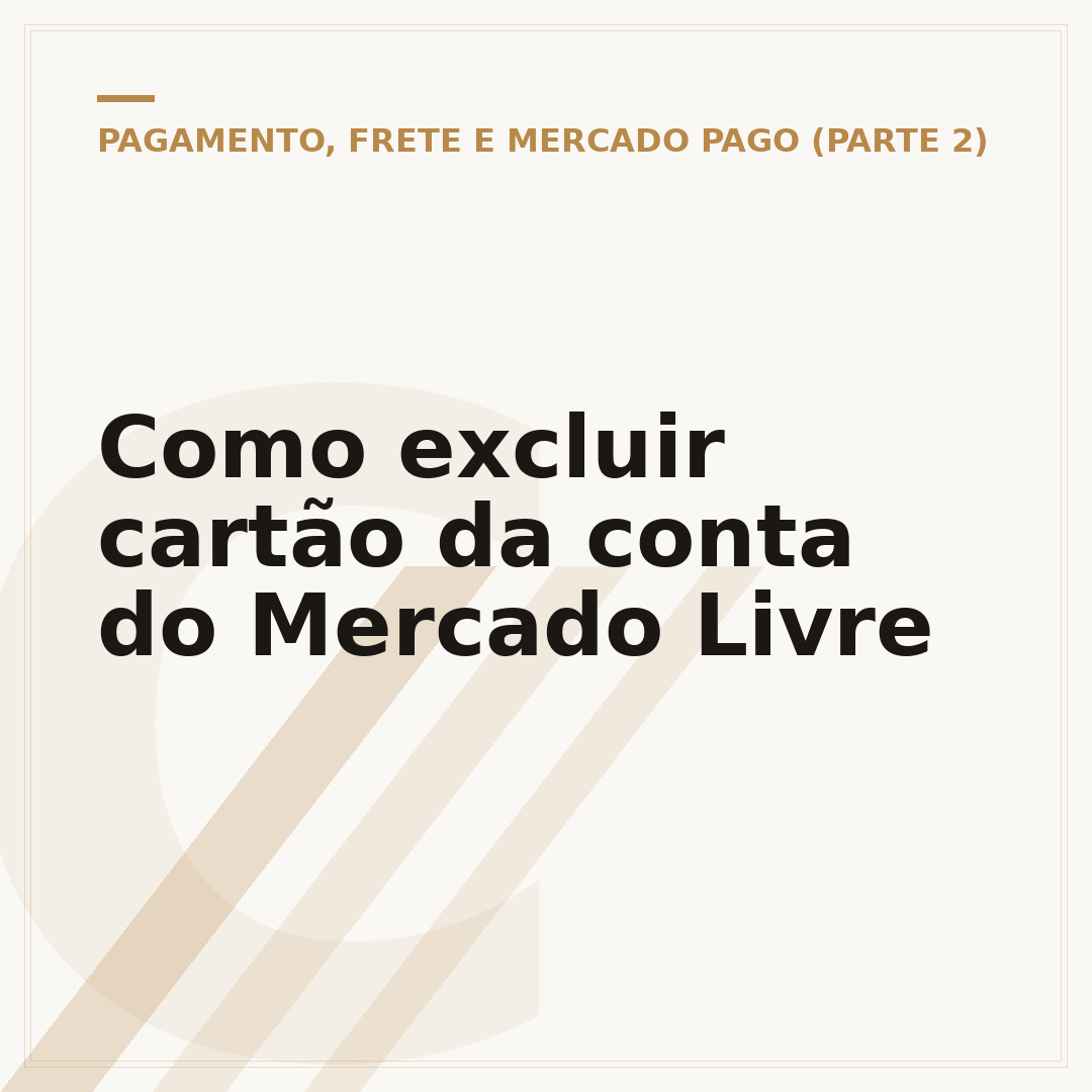 Como excluir cartão da conta do Mercado Livre