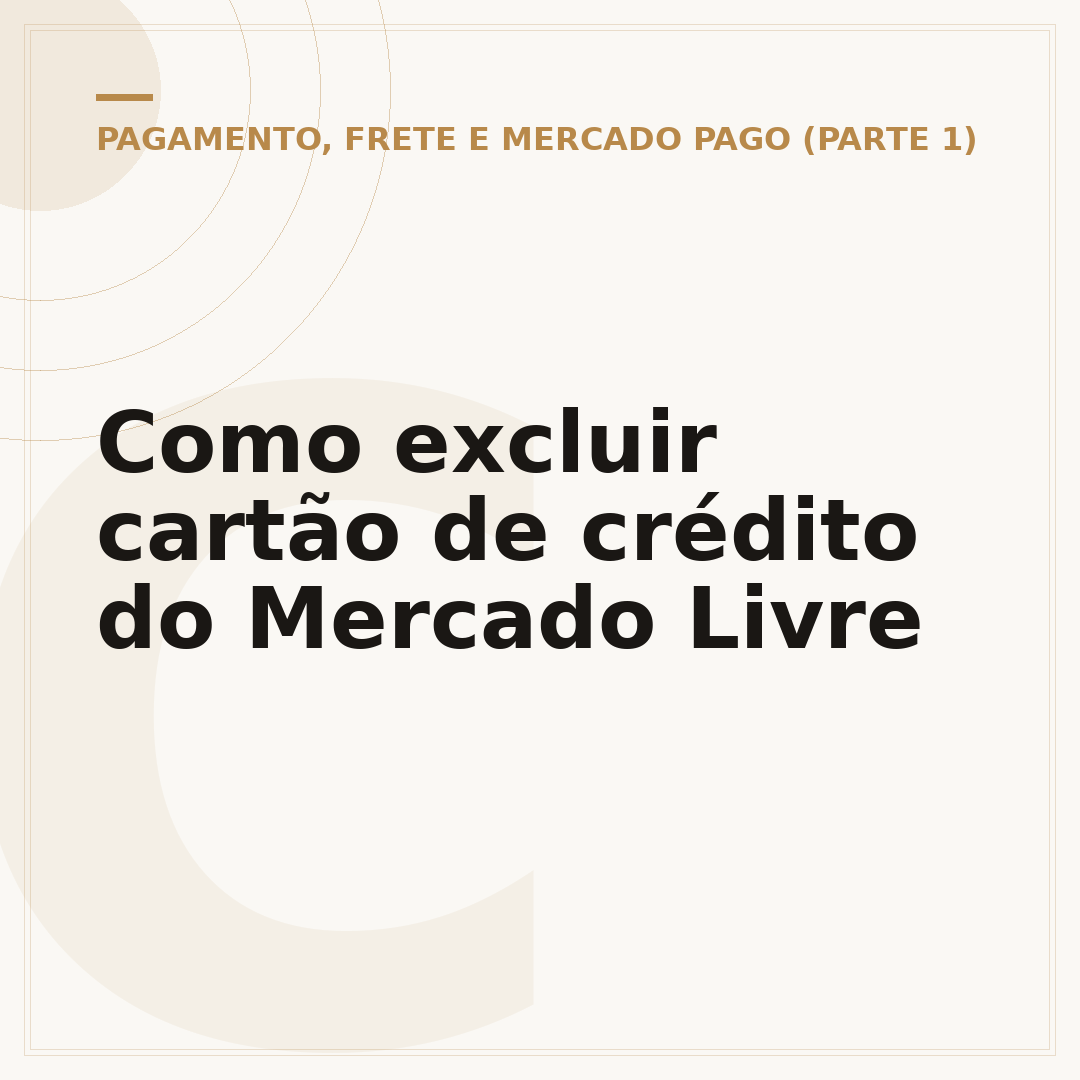 Como excluir cartão de crédito do Mercado Livre