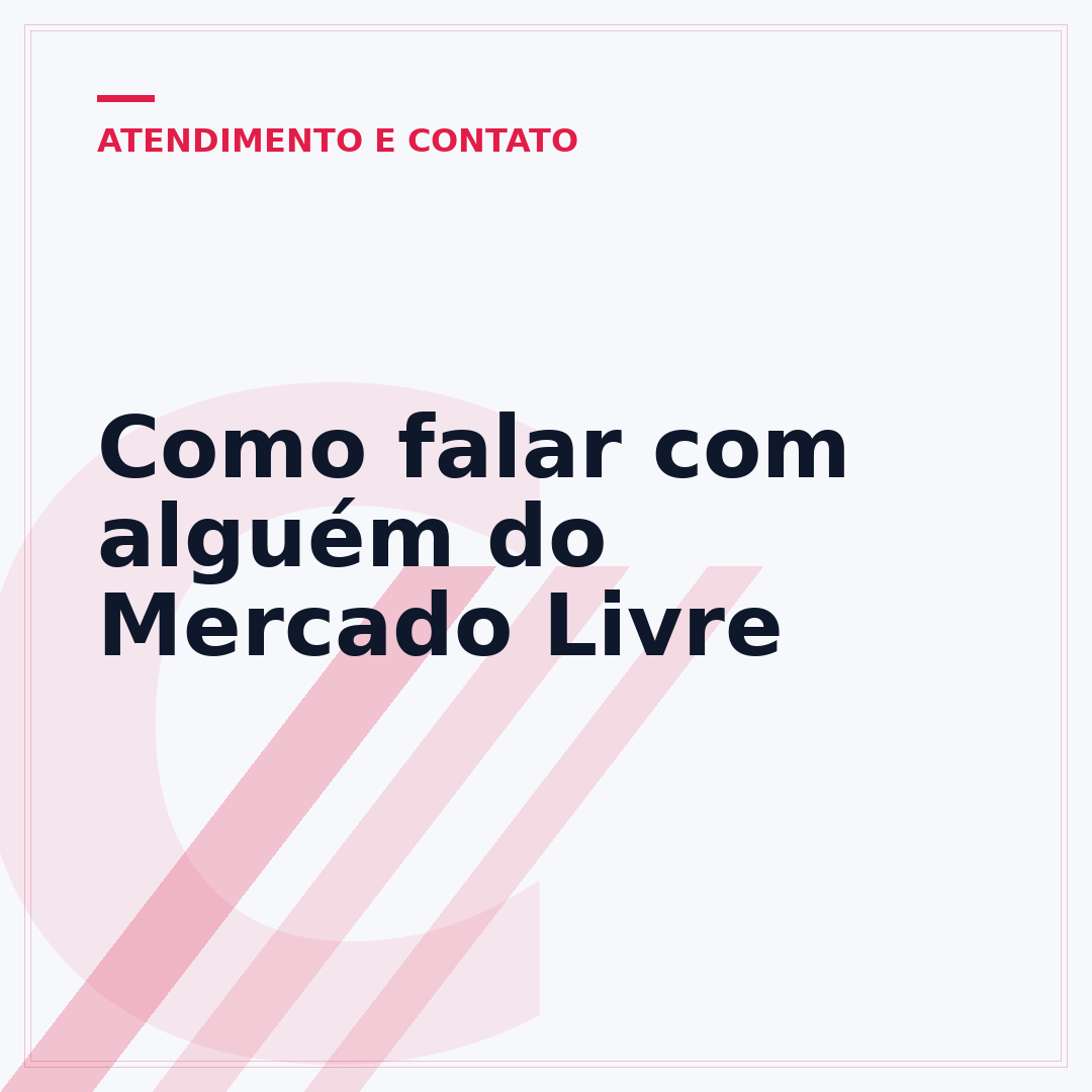 Como falar com alguém do Mercado Livre