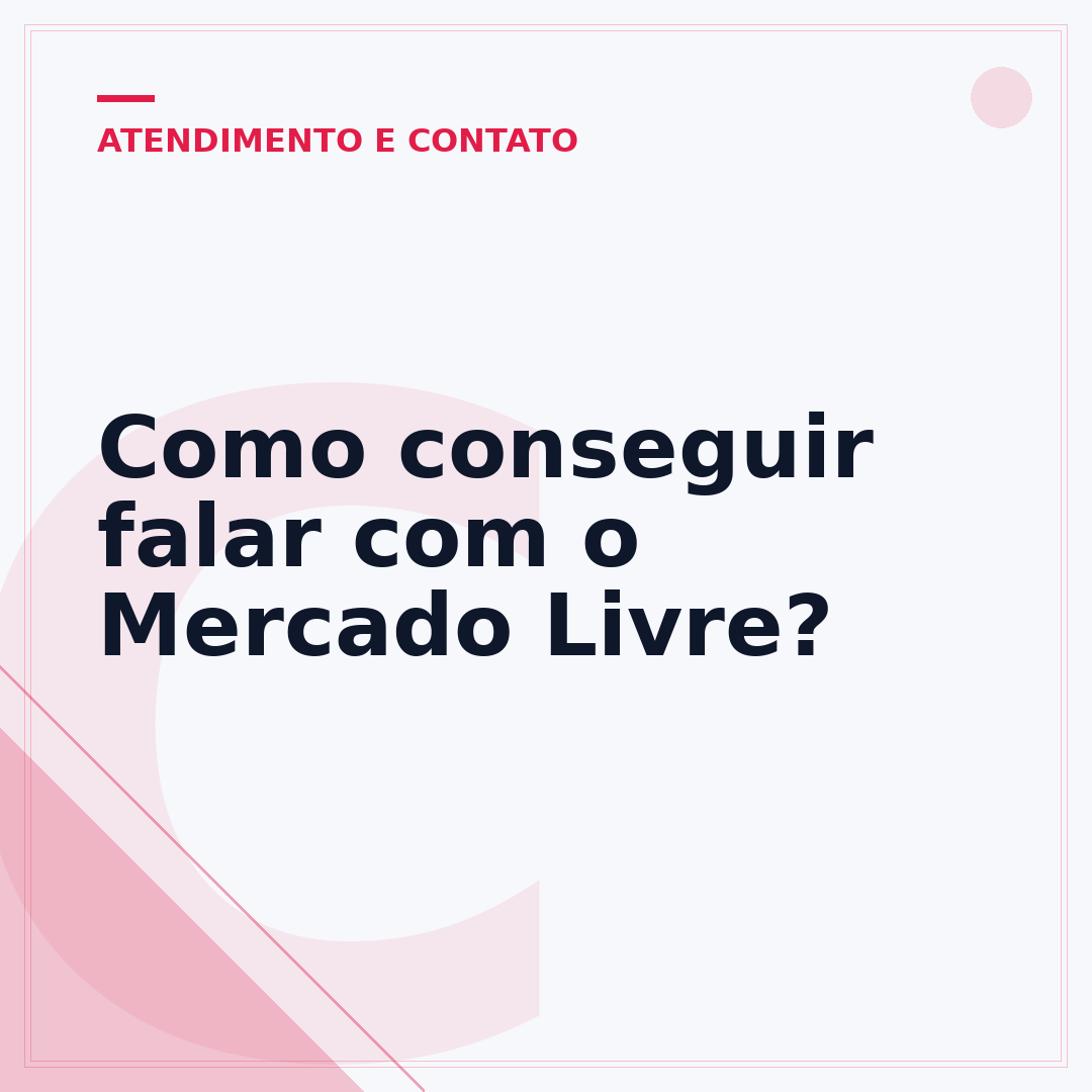 Como conseguir falar com o Mercado Livre?