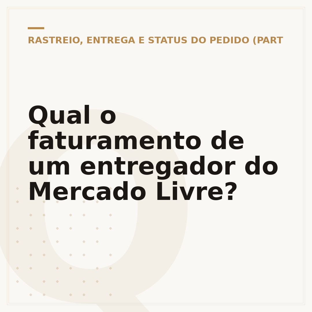 Qual o faturamento de um entregador do Mercado Livre?