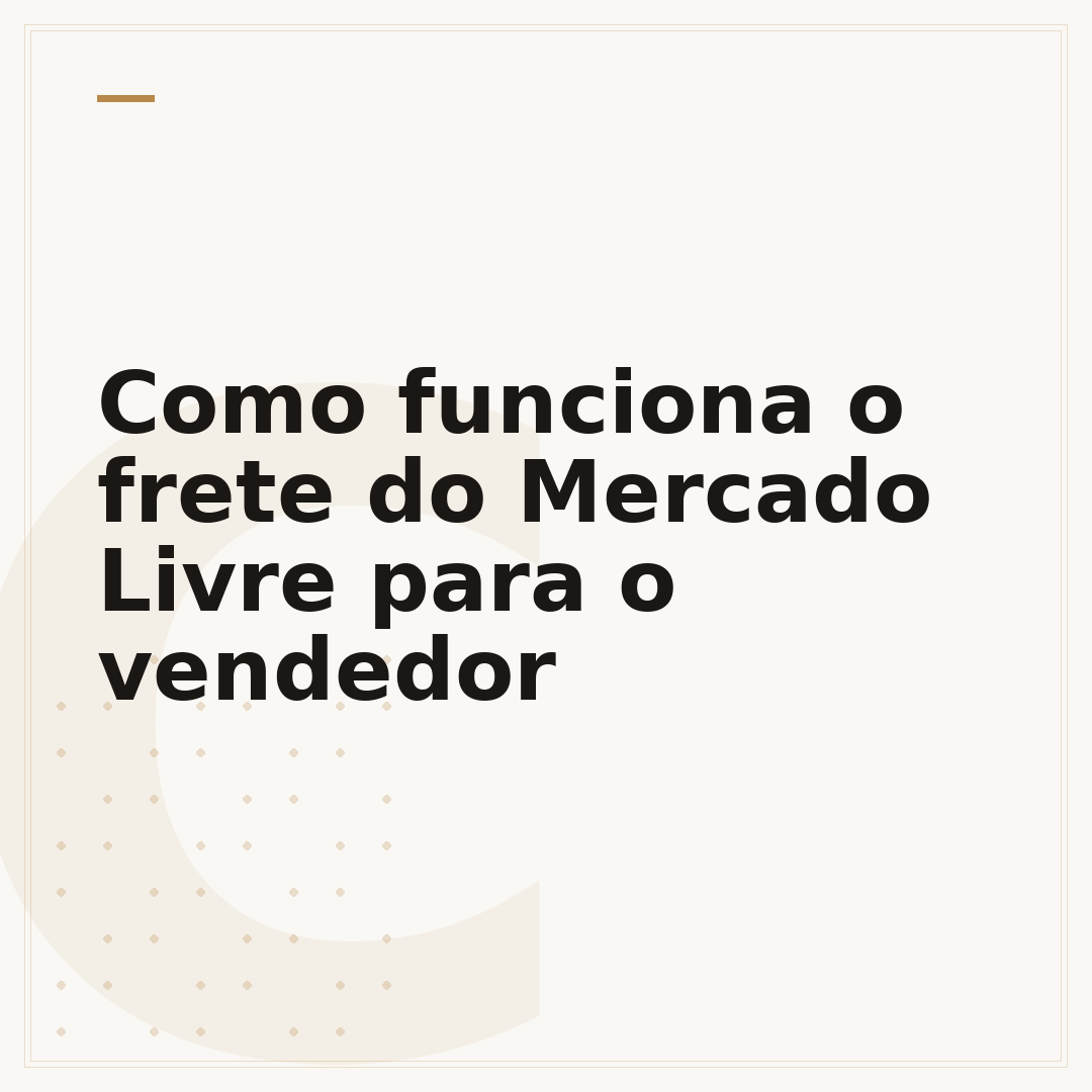 Como funciona o frete do Mercado Livre para o vendedor