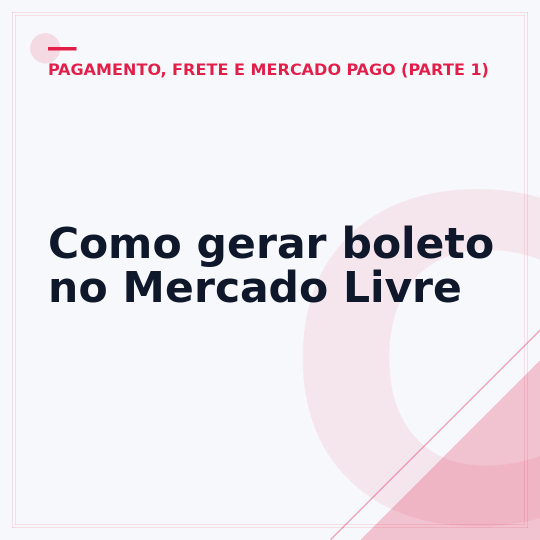 Como gerar boleto no Mercado Livre