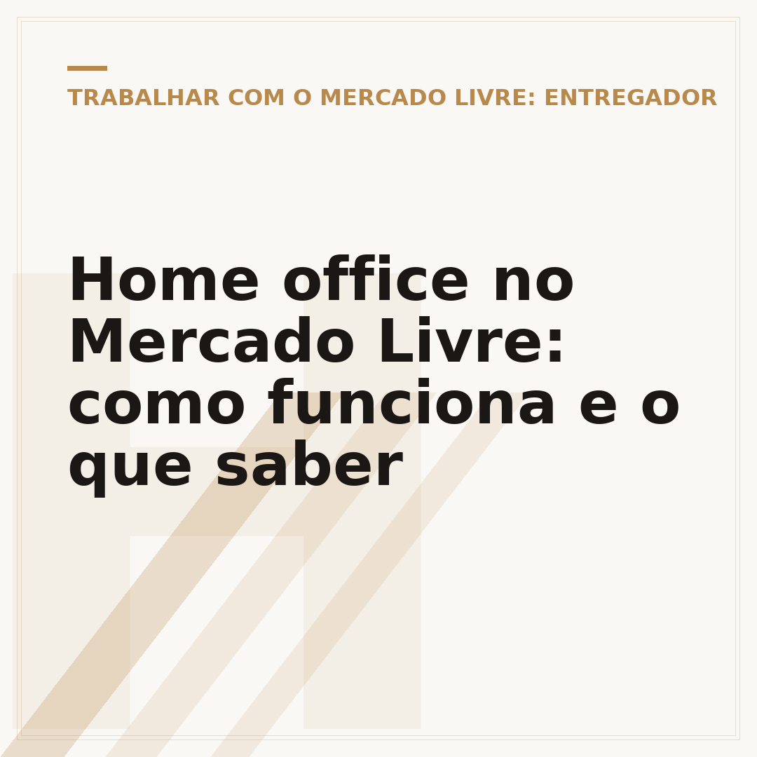 Home office no Mercado Livre: como funciona e o que saber
