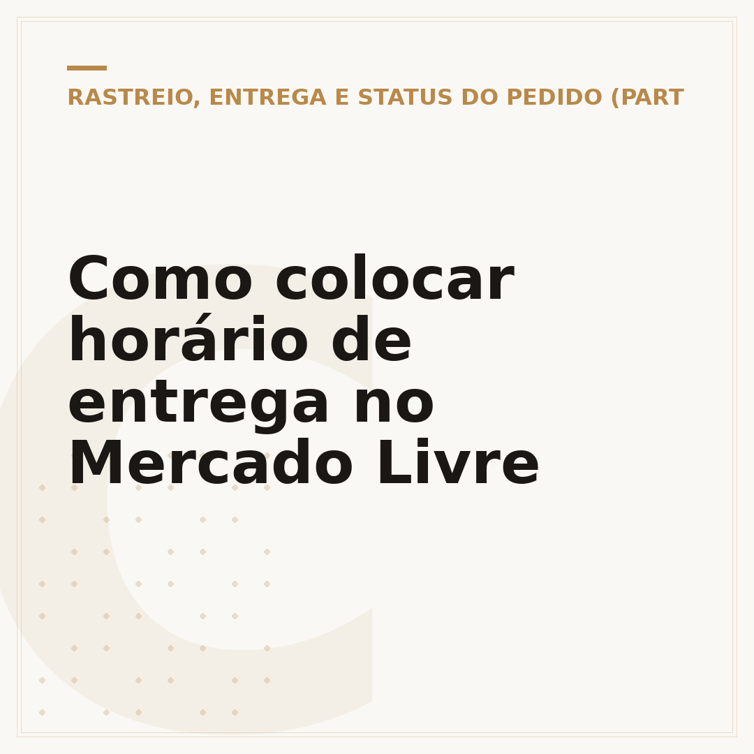 Como colocar horário de entrega no Mercado Livre
