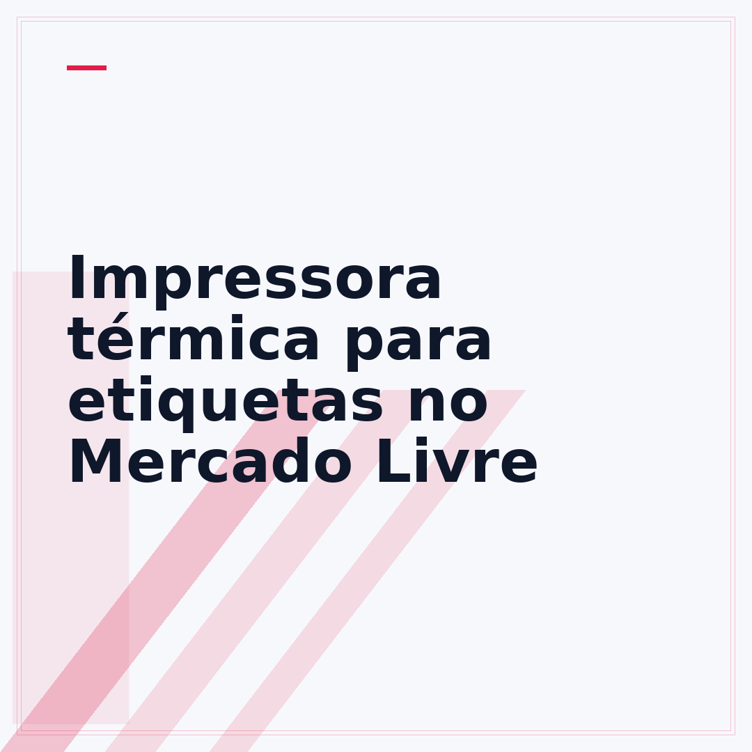 Impressora térmica para etiquetas no Mercado Livre