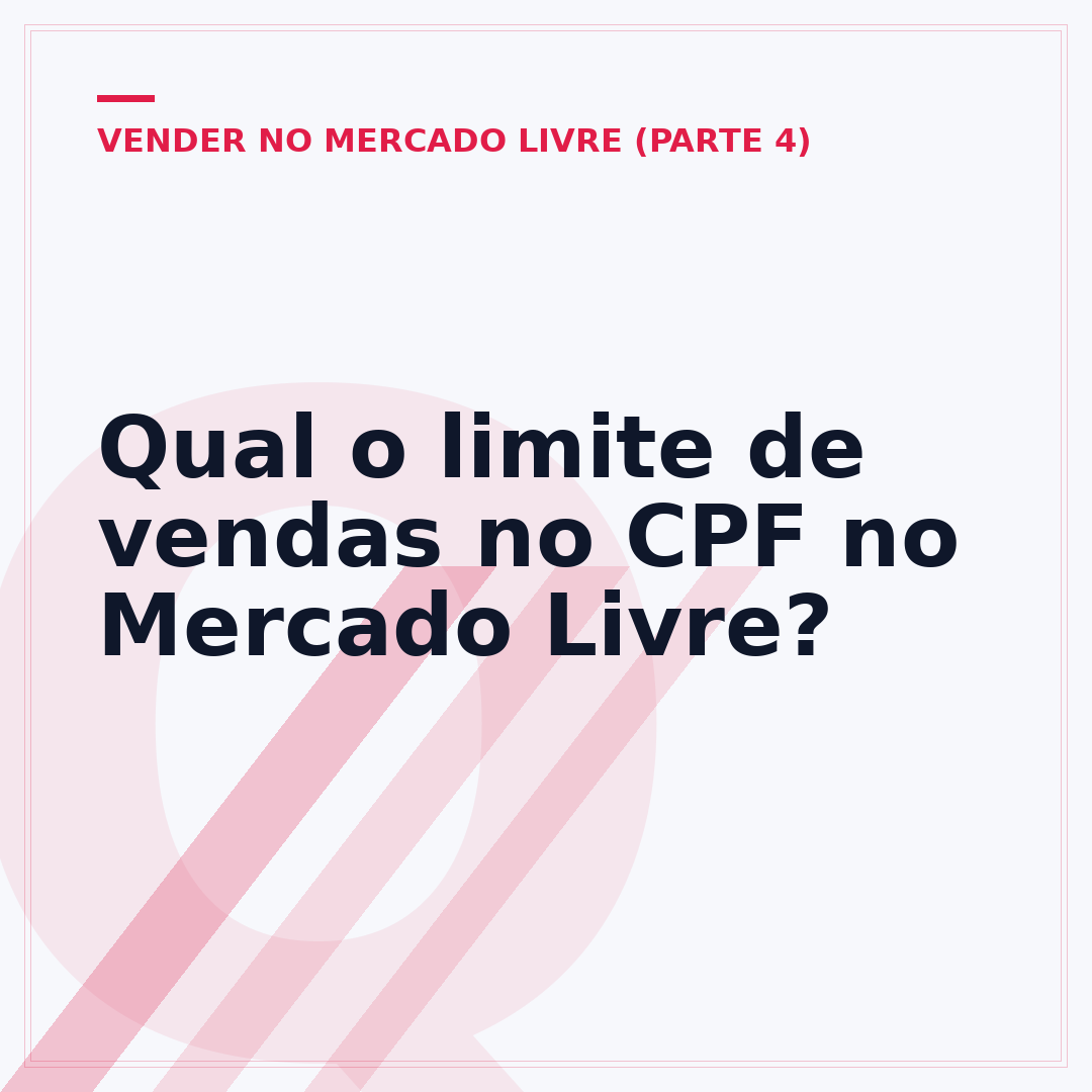 Qual o limite de vendas no CPF no Mercado Livre?