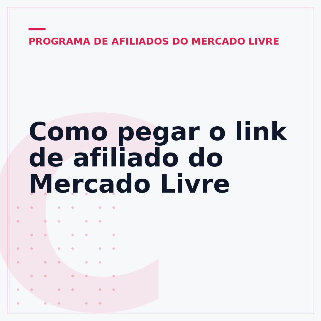 Como pegar o link de afiliado do Mercado Livre