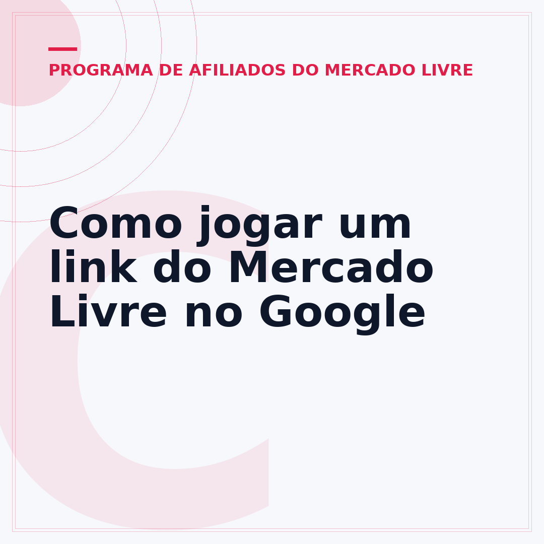 Como jogar um link do Mercado Livre no Google