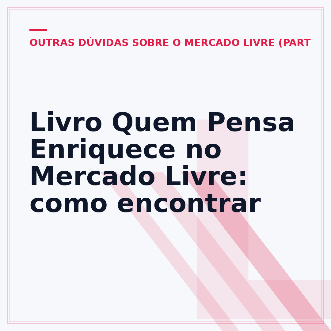 Livro Quem Pensa Enriquece no Mercado Livre: como encontrar