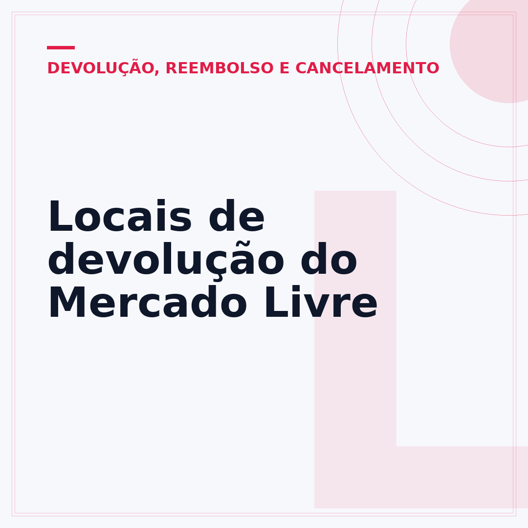 Locais de devolução do Mercado Livre