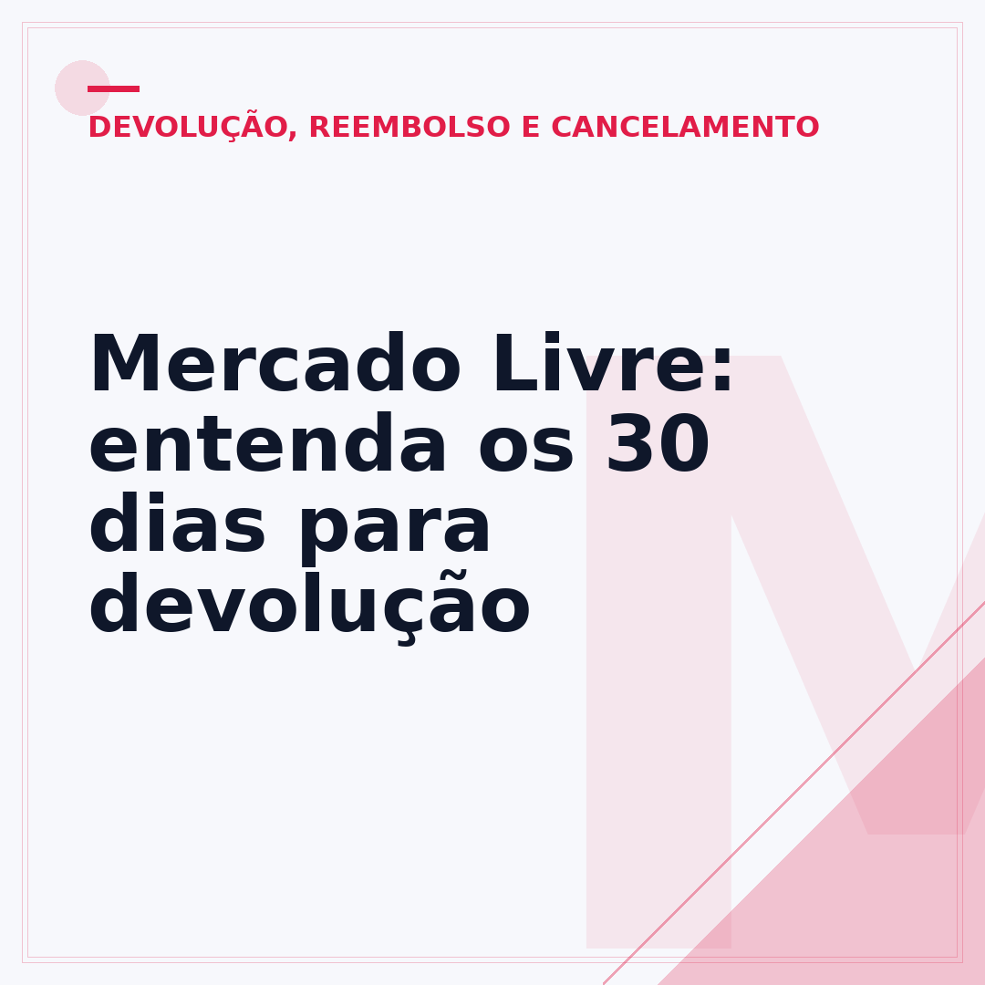 Mercado Livre: entenda os 30 dias para devolução