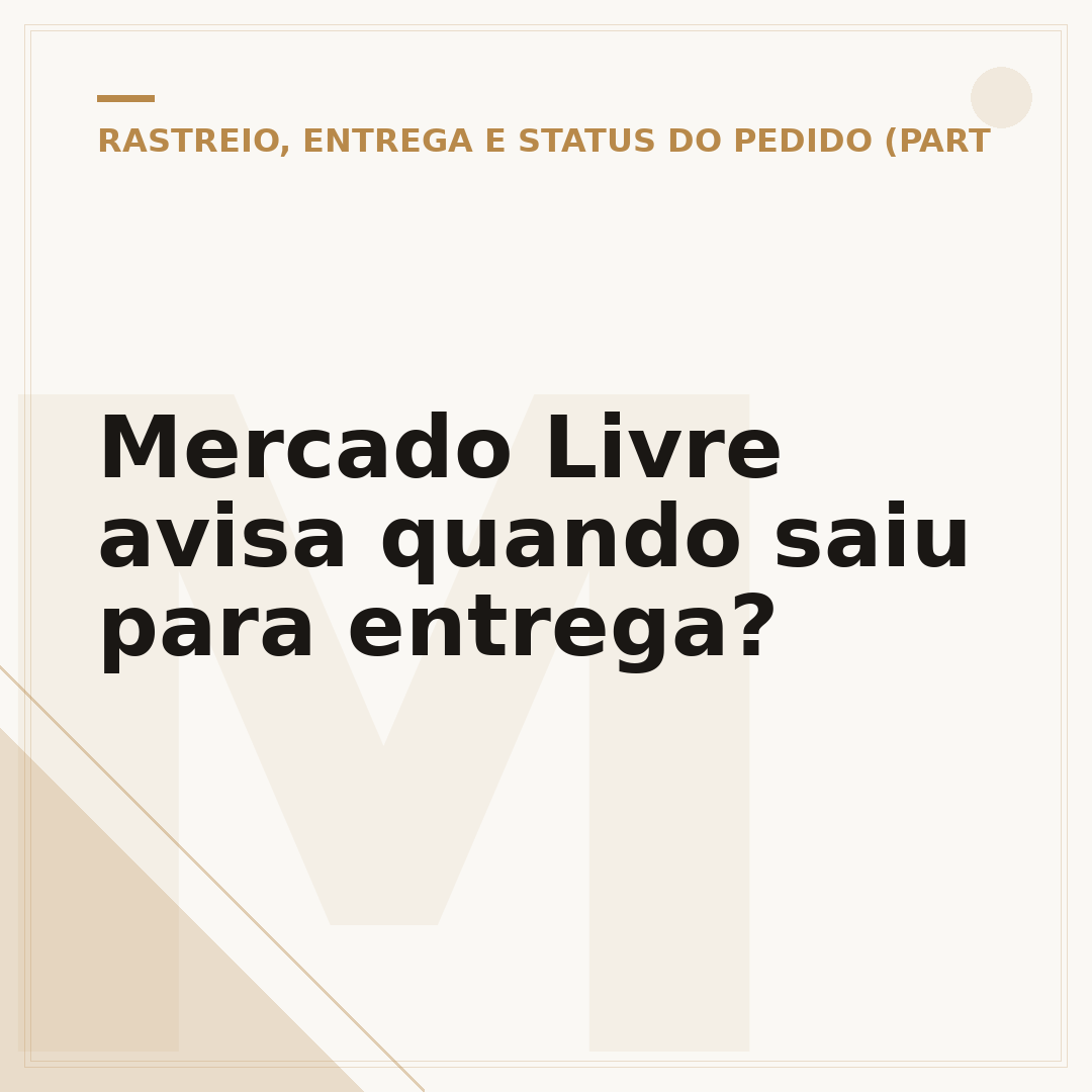 Mercado Livre avisa quando saiu para entrega?