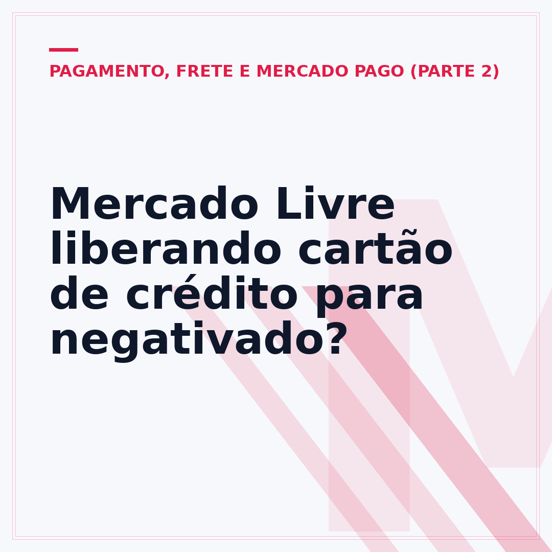 Mercado Livre liberando cartão de crédito para negativado?