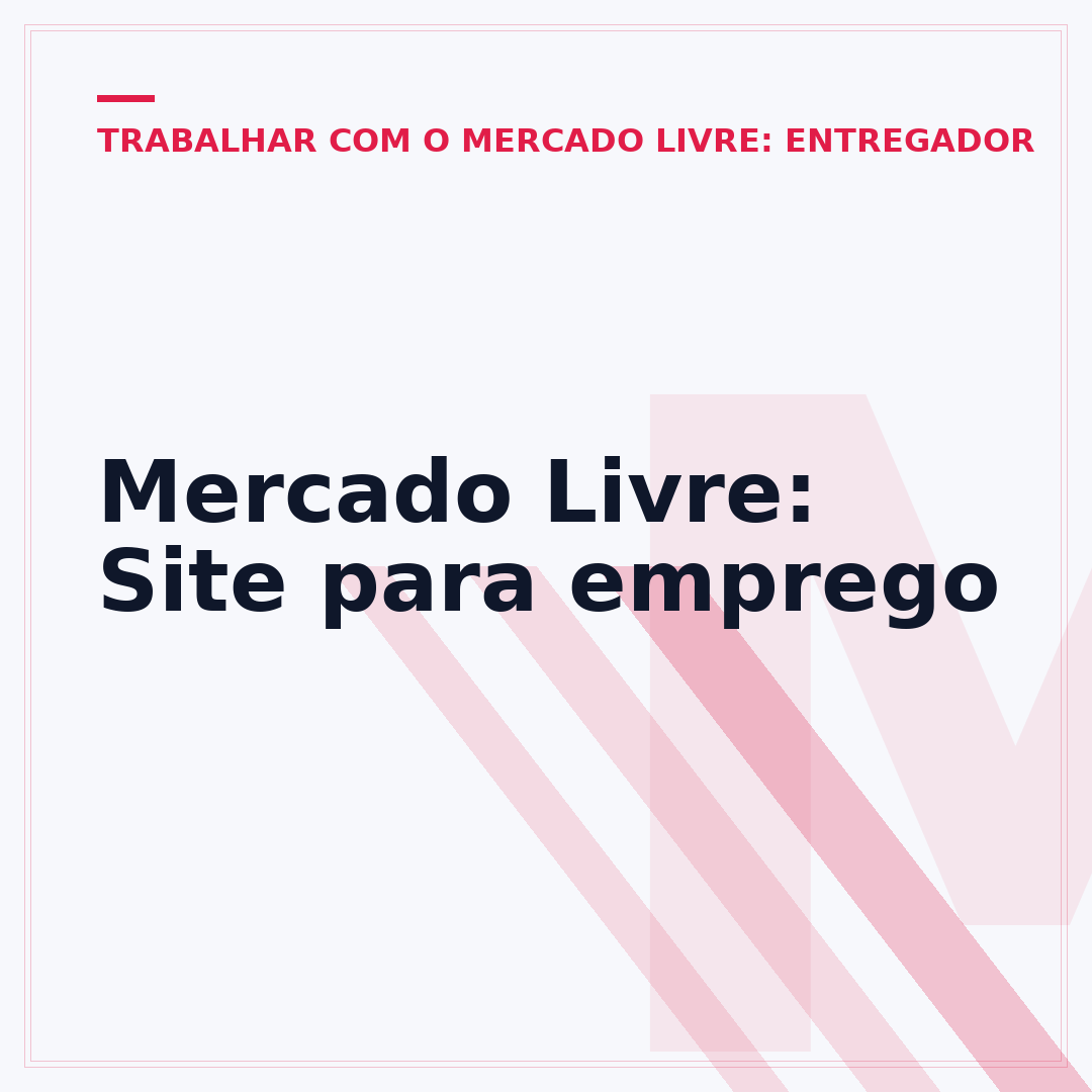 Mercado Livre: Site para emprego