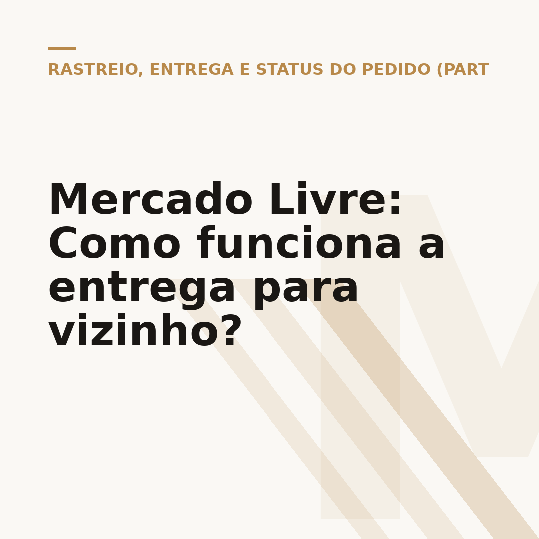 Mercado Livre: Como funciona a entrega para vizinho?