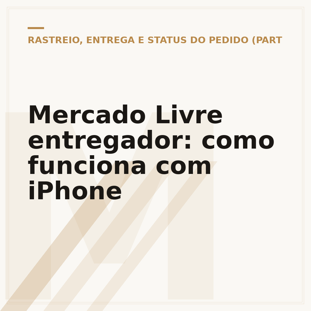 Mercado Livre entregador: como funciona com iPhone