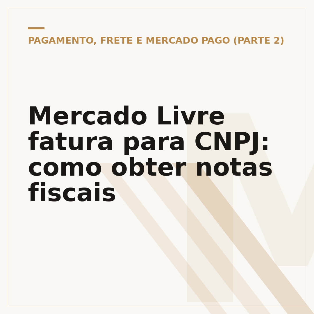 Mercado Livre fatura para CNPJ: como obter notas fiscais