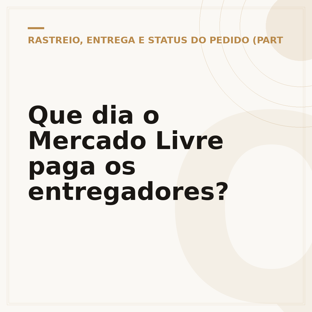 Que dia o Mercado Livre paga os entregadores?