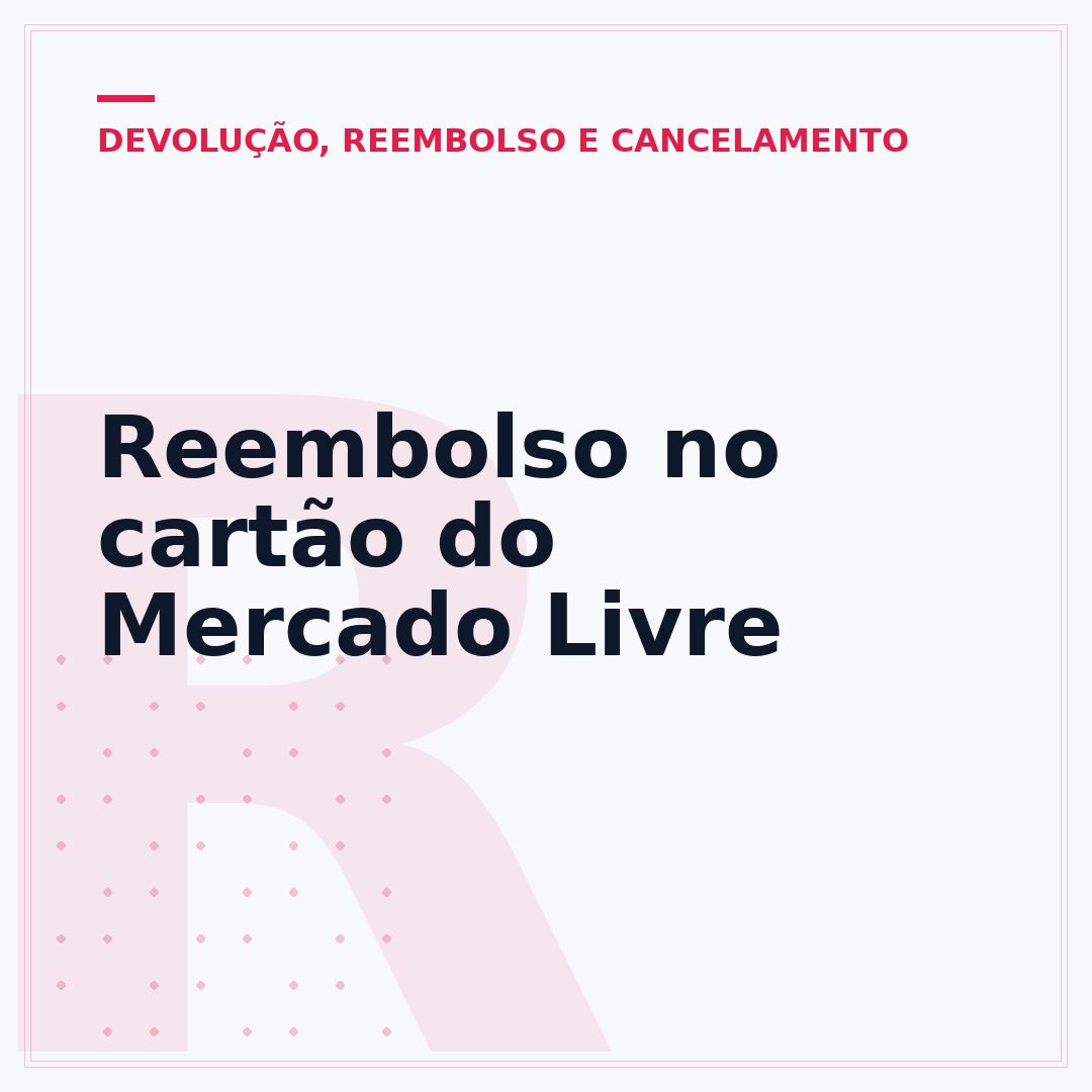 Reembolso no cartão do Mercado Livre