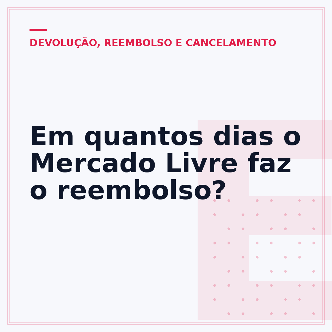 Em quantos dias o Mercado Livre faz o reembolso?