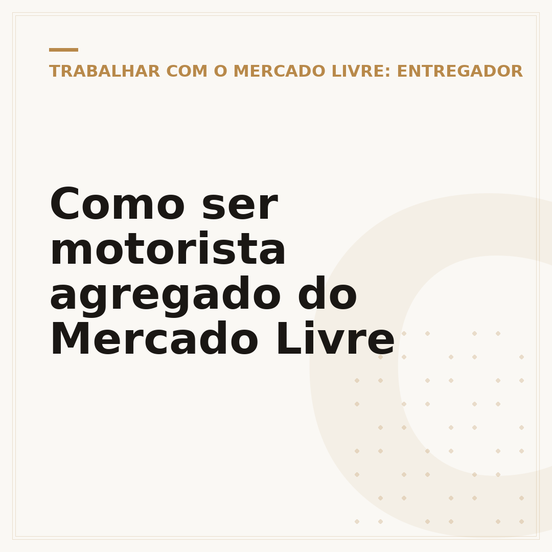 Como ser motorista agregado do Mercado Livre
