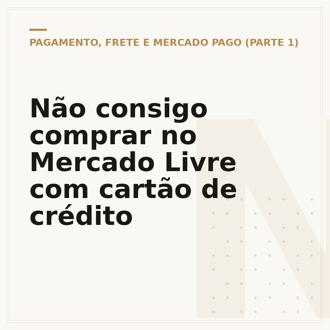 Não consigo comprar no Mercado Livre com cartão de crédito