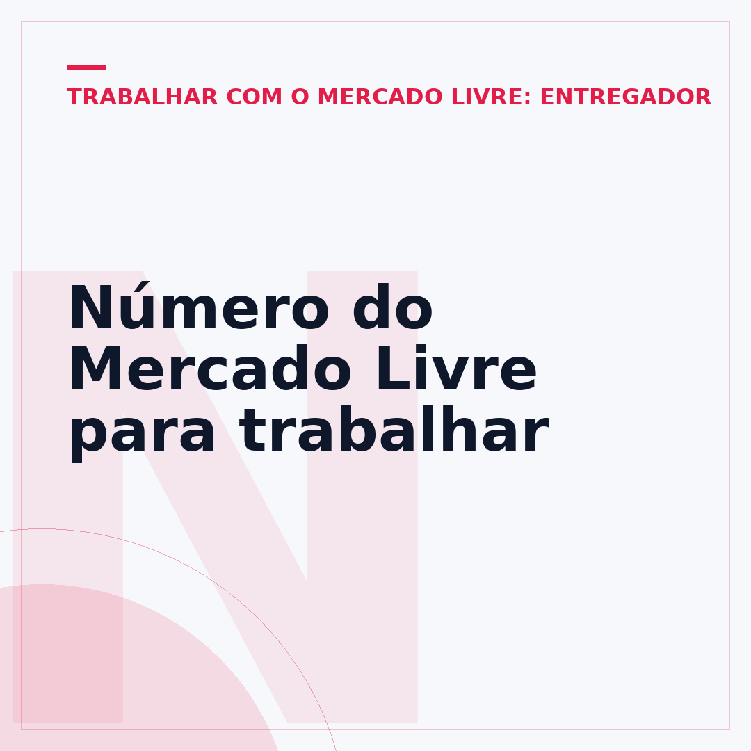 Número do Mercado Livre para trabalhar