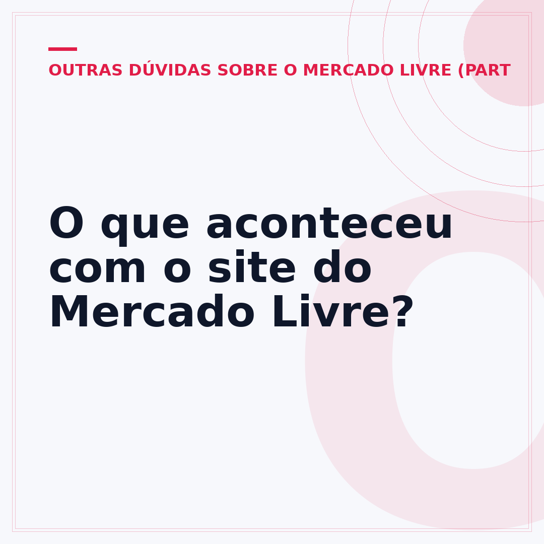 O que aconteceu com o site do Mercado Livre?