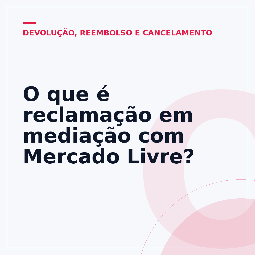 O que é reclamação em mediação com Mercado Livre?