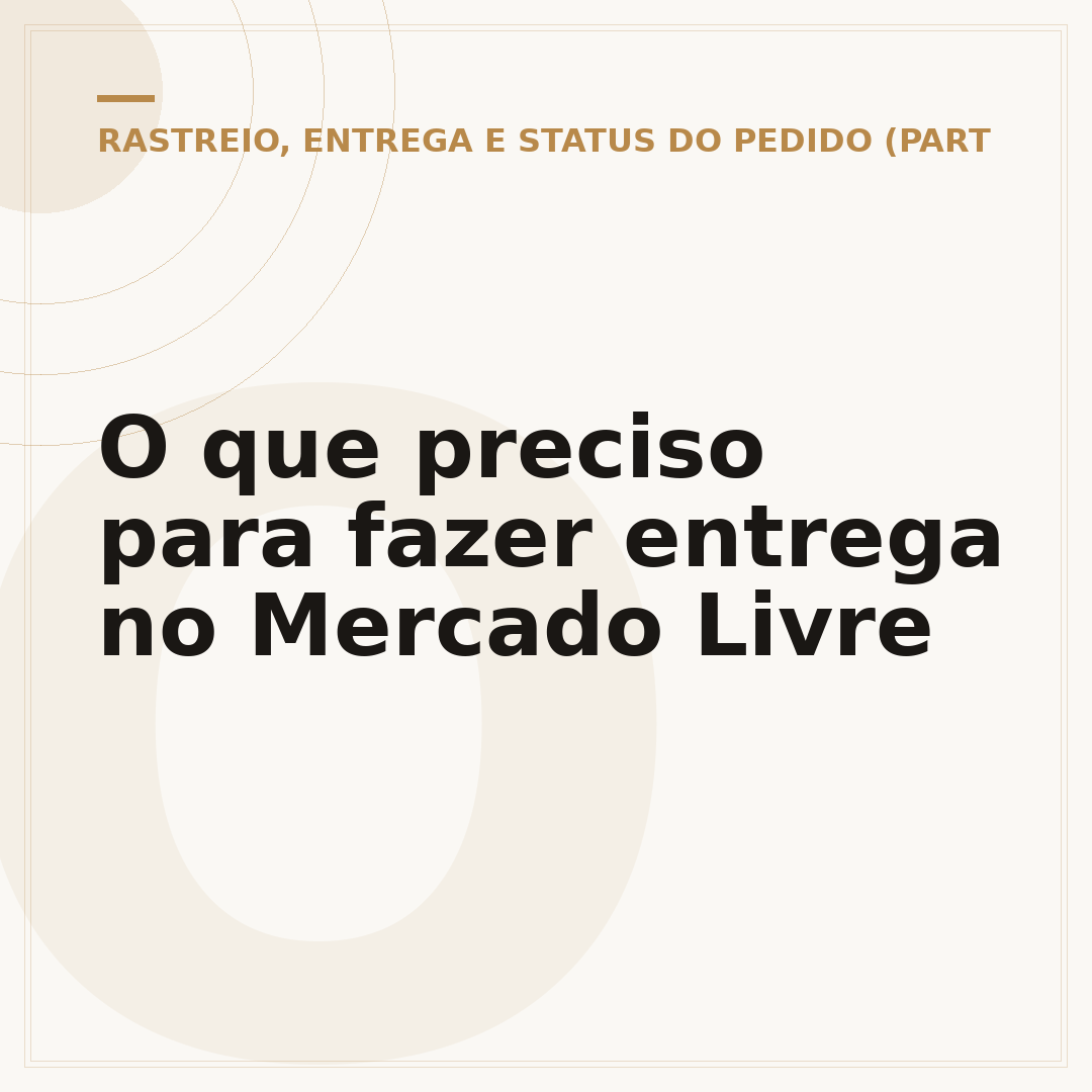 O que preciso para fazer entrega no Mercado Livre